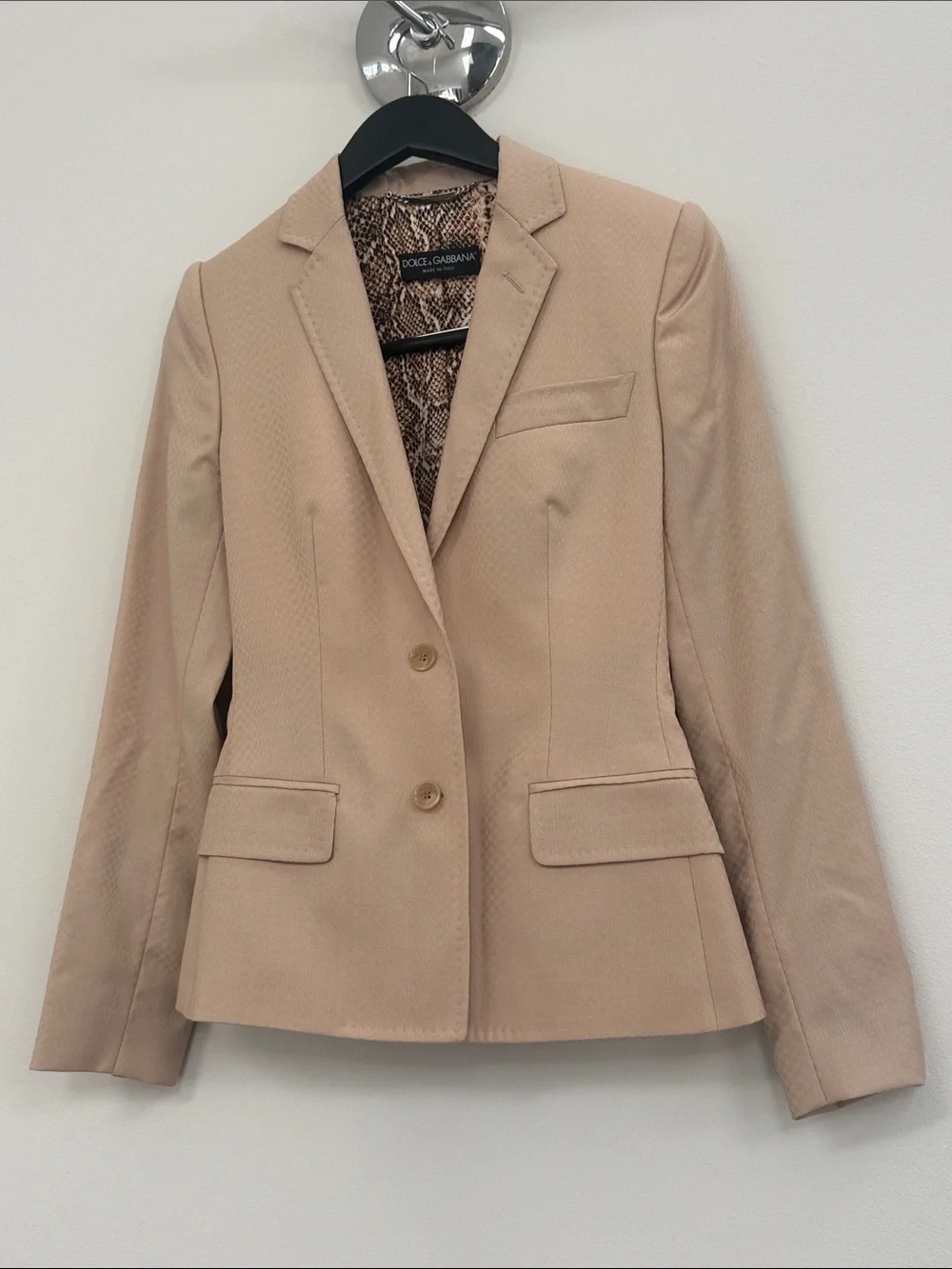 Dolce & Gabbana Tan Tailored Women's Blazer